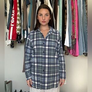 Willow Bay plaid button-up